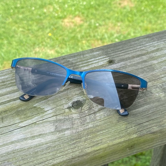 Liz Claiborne metallic teal half rim glasses frames L615 0DA4 - Picture 3 of 13